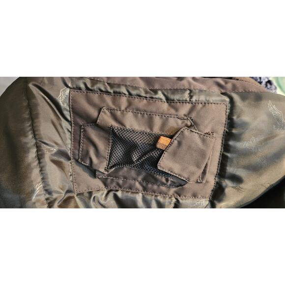 Royal Falcon Winter Parker Jacket Mens M Brown Insulated Pockets Whistle Zip - Picture 5 of 16